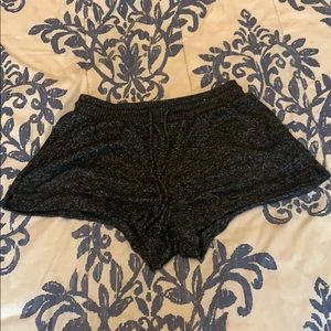 Black comfort workout shorts